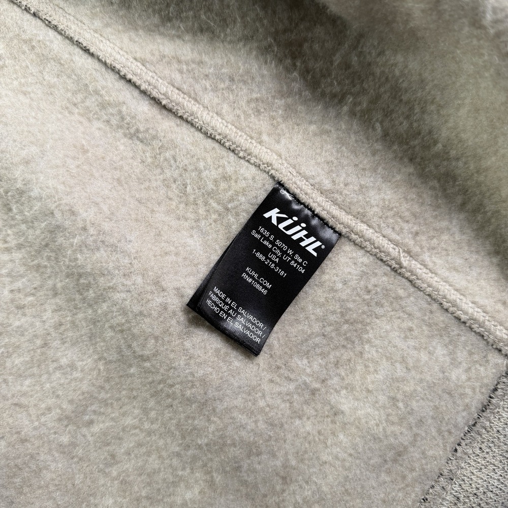 Kuhl Highland Long Sweater Jacket Womens Medium Beige Full Zip Fleece Outdoors - Picture 9 of 13
